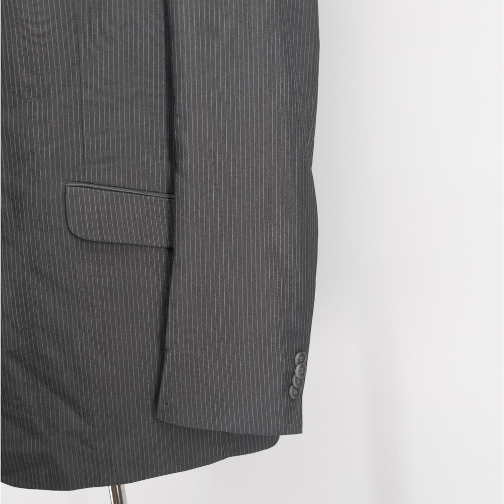 Kenneth Cole Reaction Men's Sport Coat Blazer Suit Jacket 2 Button Pinstripe 46L - Picture 5 of 11